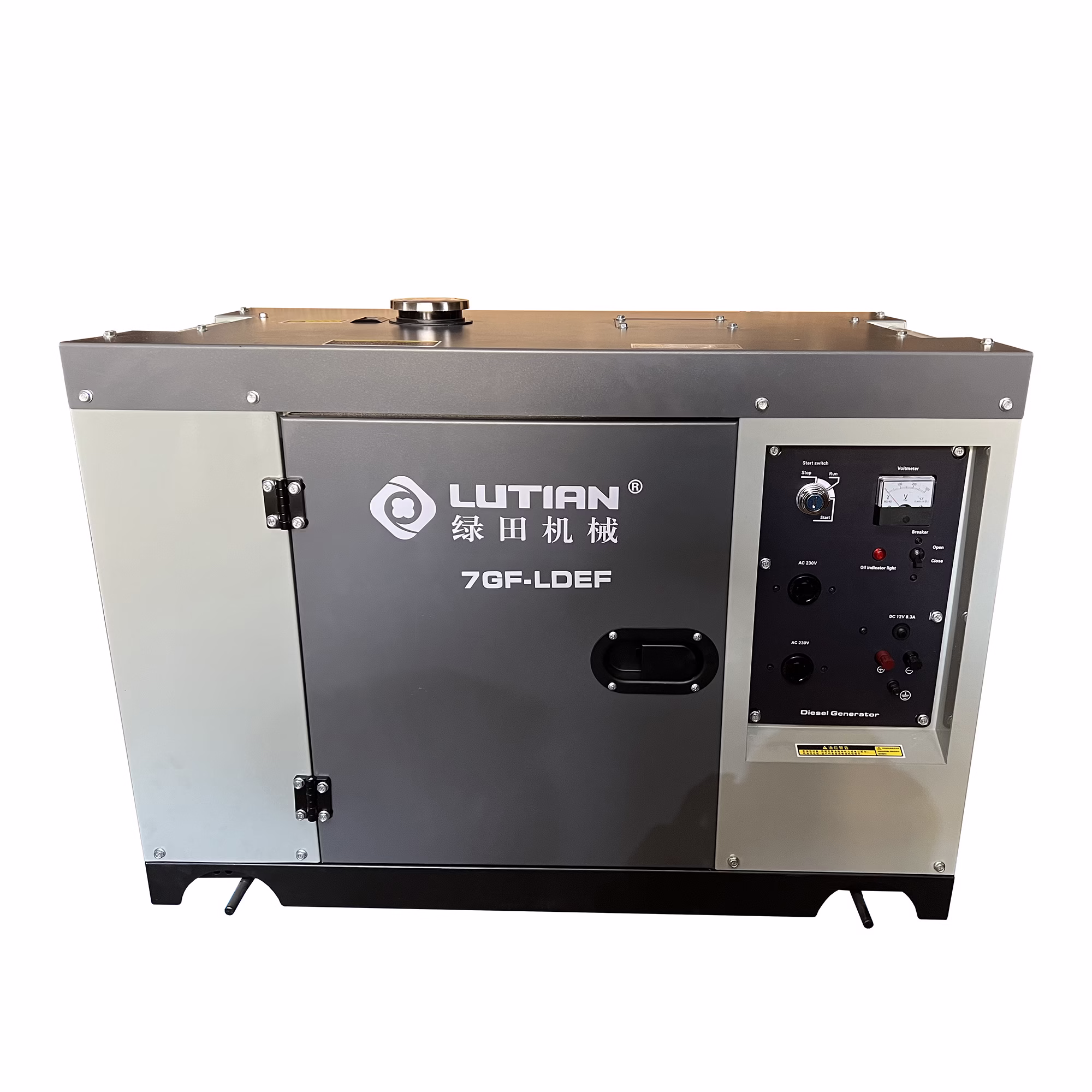 موتور برق گازوئیلی سایلنت 7 کیلووات لوتیان مدل 7GF-LDEF-1P + استارتی